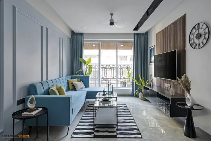 3BHK Gandhinagar Home Designed With Simplicity And Harmony _ Spaxis Design