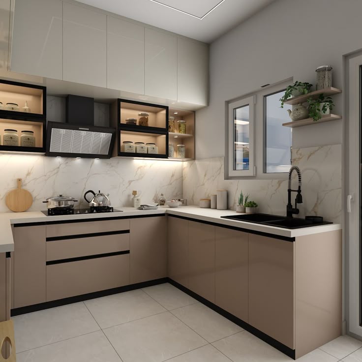 Mr_Bhanu prakash _ Sri Balaji White Woods _ Archierio Design Studio _ Bangalore - Indian - Kitchen - Bengaluru - by Archierio Design Studio _ Houzz